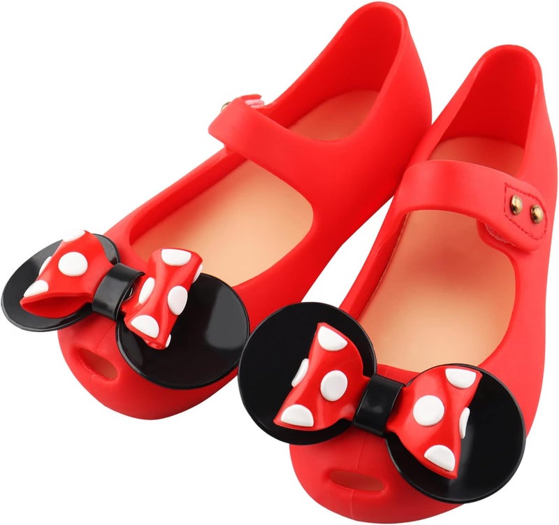 Amtido Mary Jane Dance Party Cosplay Shoes Girls Sweet Dot Bow Princess Birthday Sandals for Little Girls - Image 1